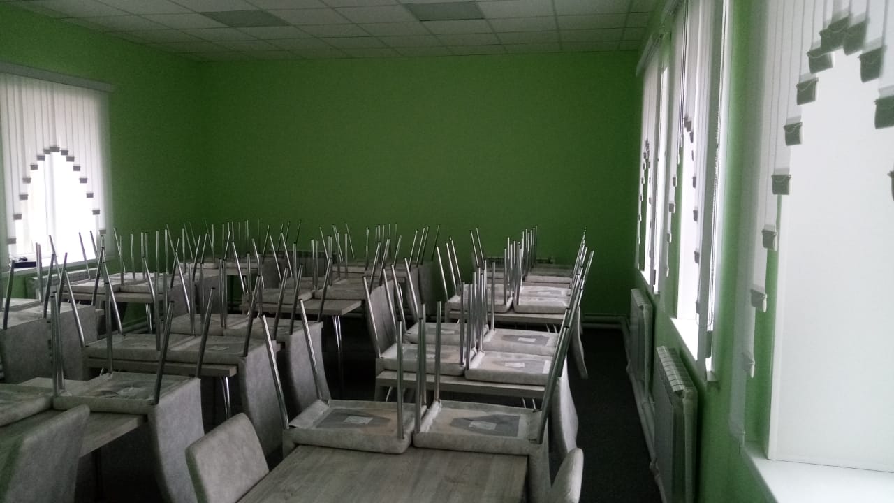 обеденный зал после ремонта